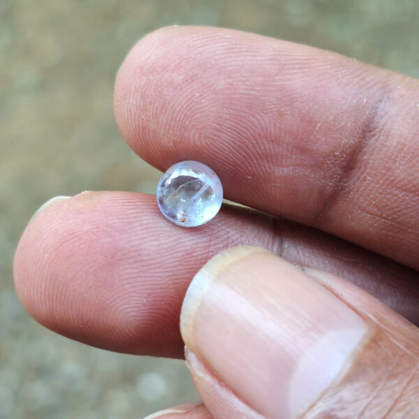 White Sapphire 1.72 Ct | Natural Sri Lankan Sapphire # Unique Rutile Inclusions # For Unique Jewelry # Our Village to Your Hand - Sri Lanka - Image 2