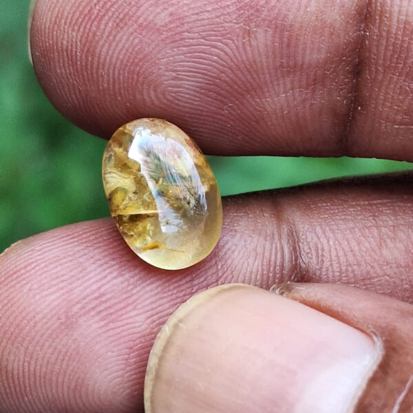 Yellow Sapphire # Rare Rutile Inclusion Included # Ethically Sourced Sapphire for Collectors or Jewelry - Sri Lanka 4.08 Carat