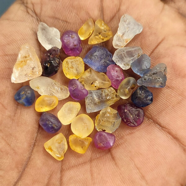 Natural Sapphire Mixed Lot ( 28 PCs ) 75.00 Ct # For Collectors and Jewelers # Rough Gemstone - Sri Lanka